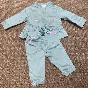 First Impressions Baby Girl Color Denim Set